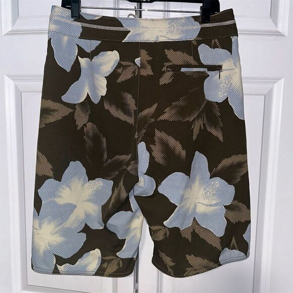 Tommy Bahama Men's Board Shorts Swim Trunks Size 32 Brown Blue Floral - Picture 4 of 7